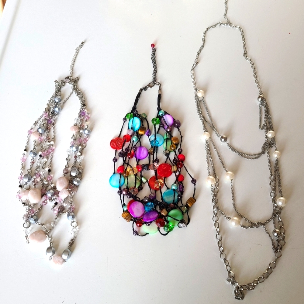 Bundle of 3 Layer Necklaces